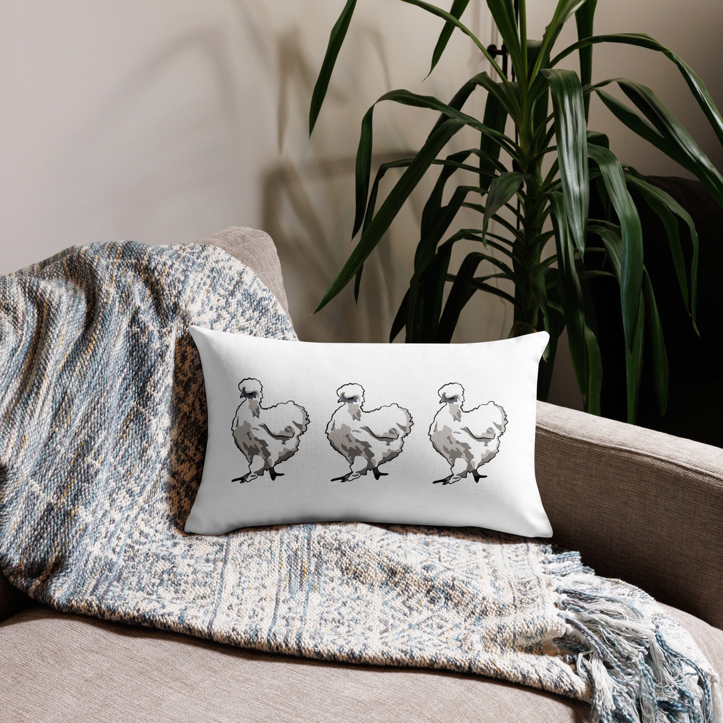 Silkie Chicken Premium Pillow