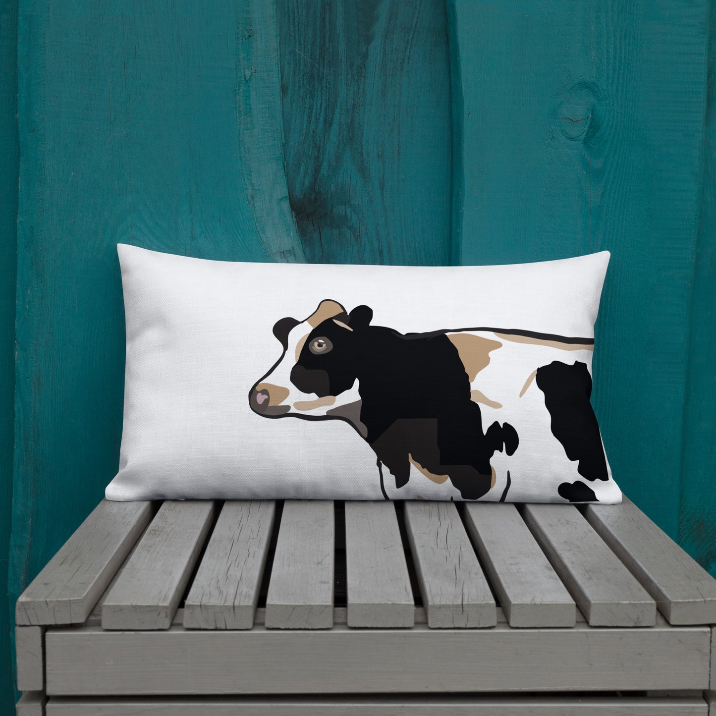 Holstein Cow Head Premium Pillow