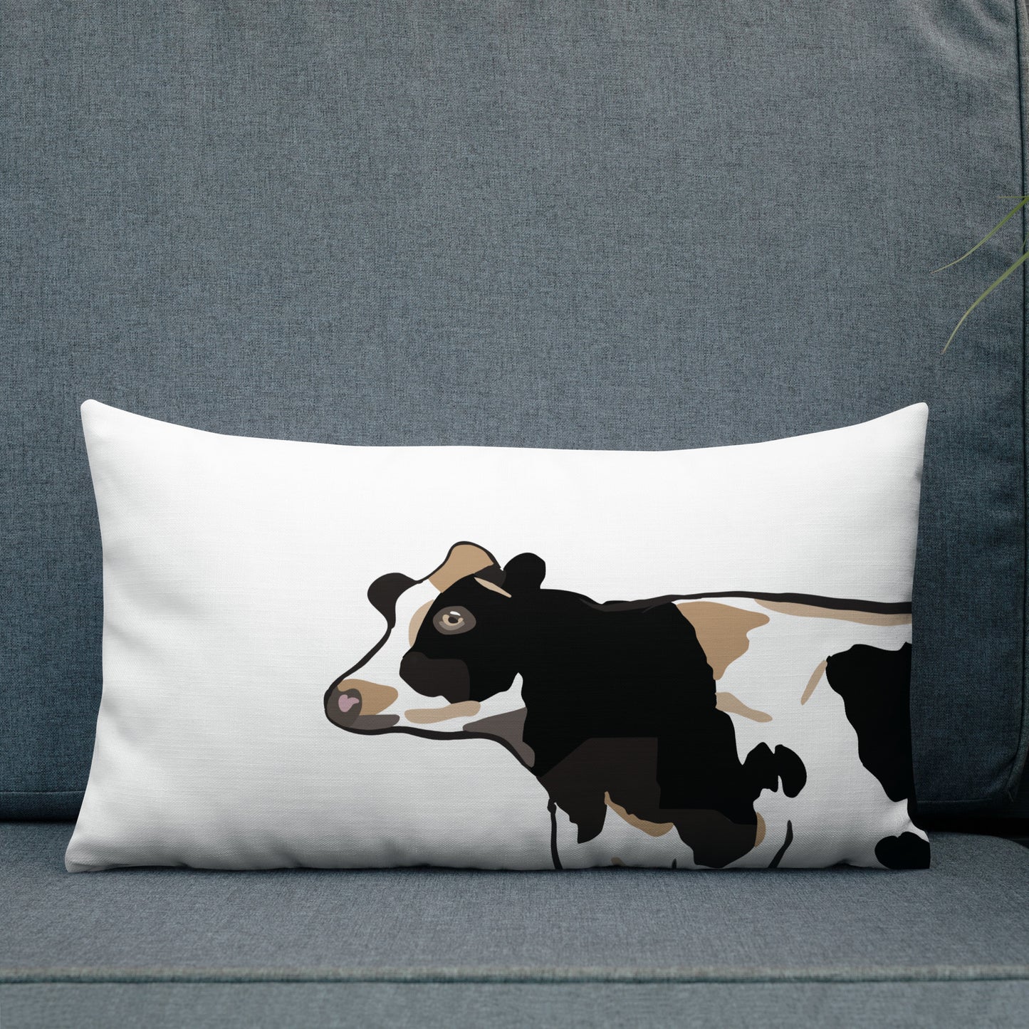 Holstein Cow Head Premium Pillow