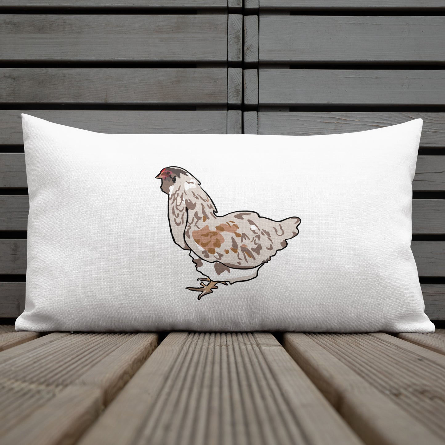 Faverolles Chicken Premium Pillow