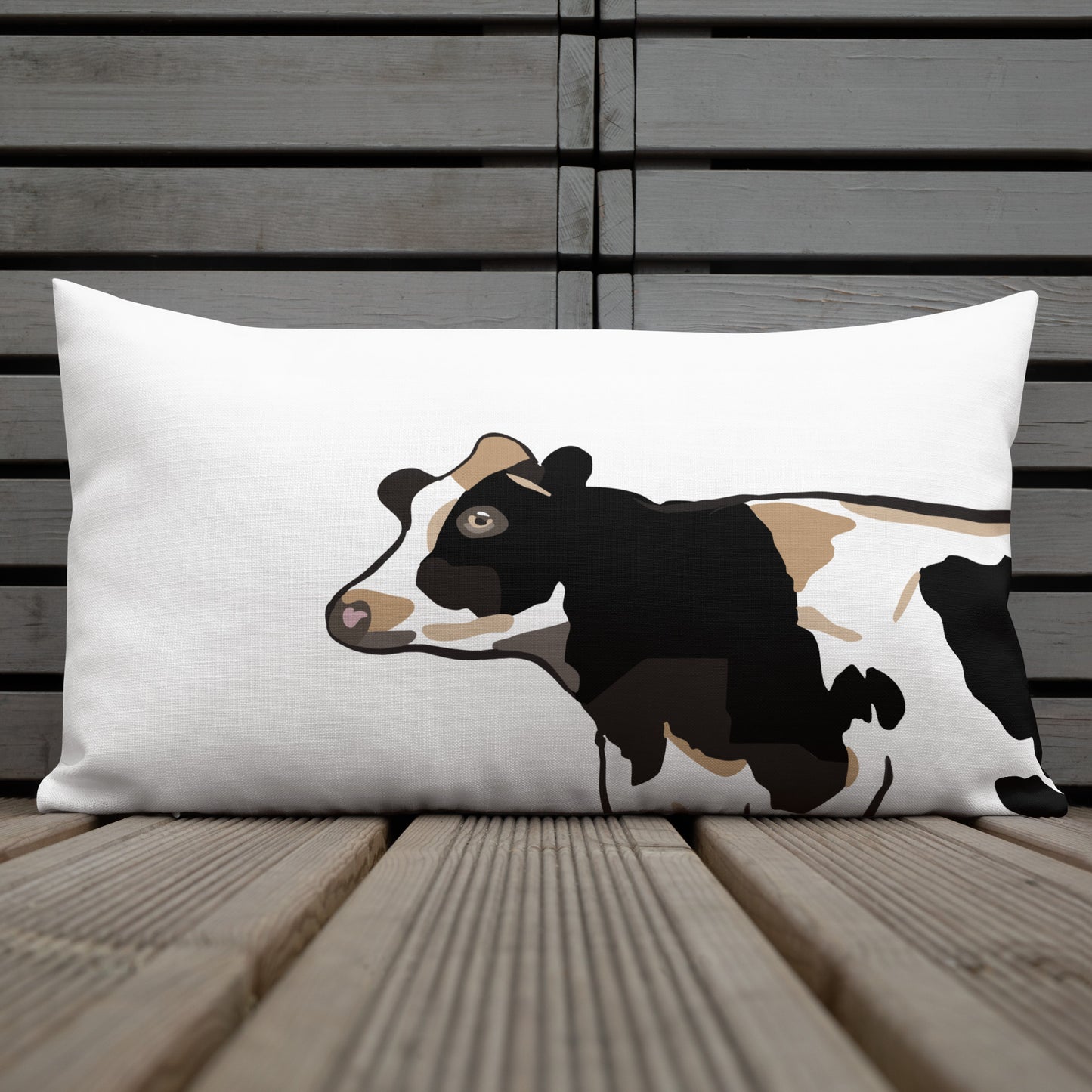 Holstein Cow Head Premium Pillow