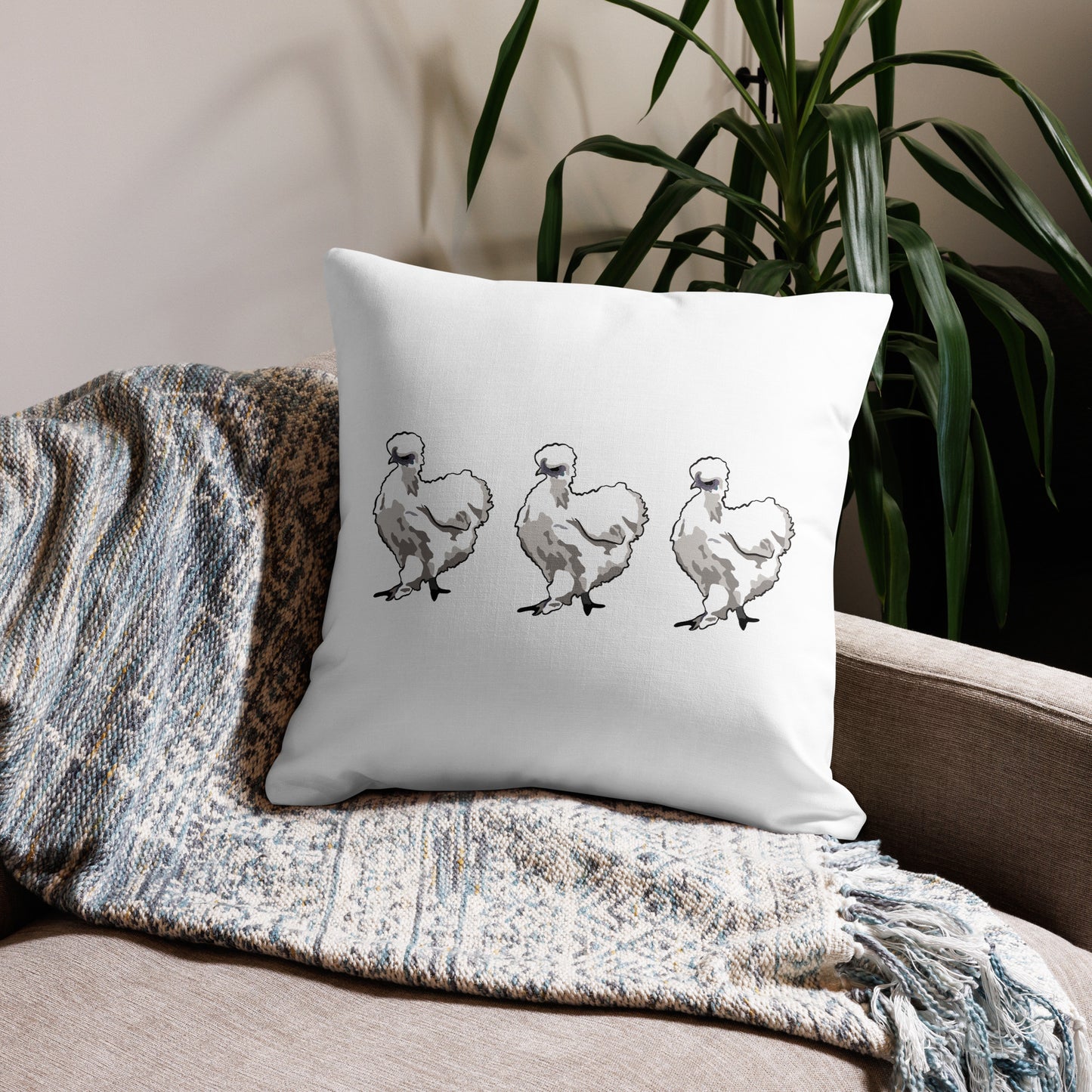 Silkie Chicken Premium Pillow