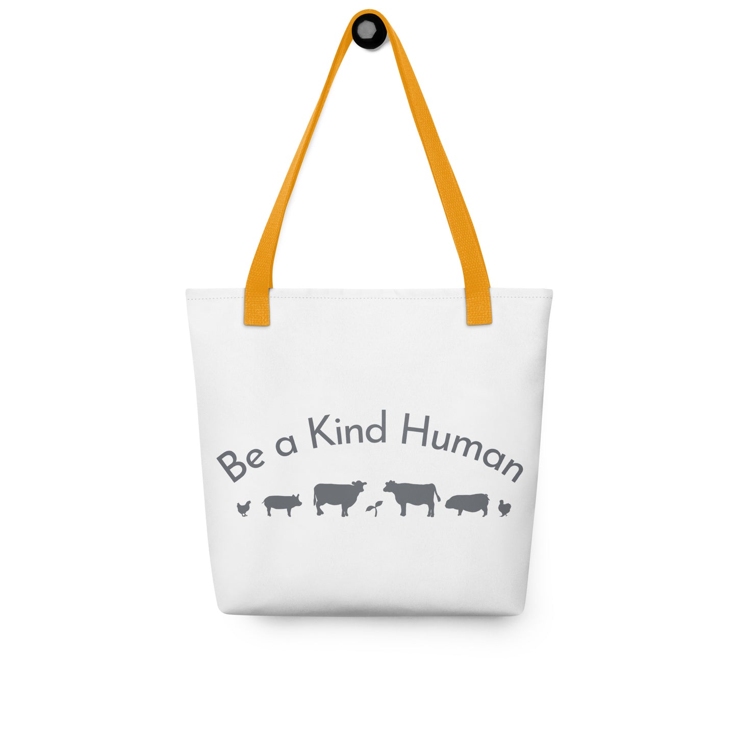 Be a Kind Human (Grey Silhouette) Tote bag