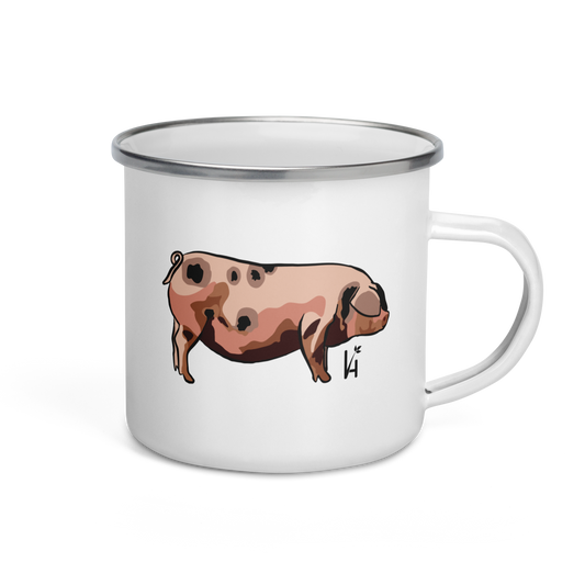 Old Spot Pig Enamel Mug