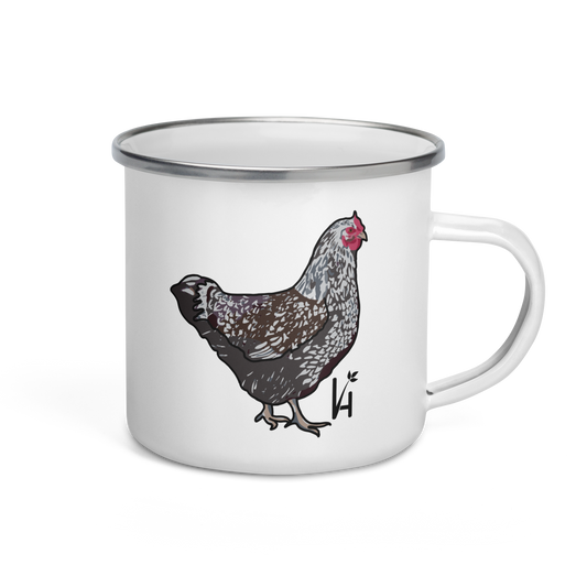 Wyandotte Chicken Enamel Mug