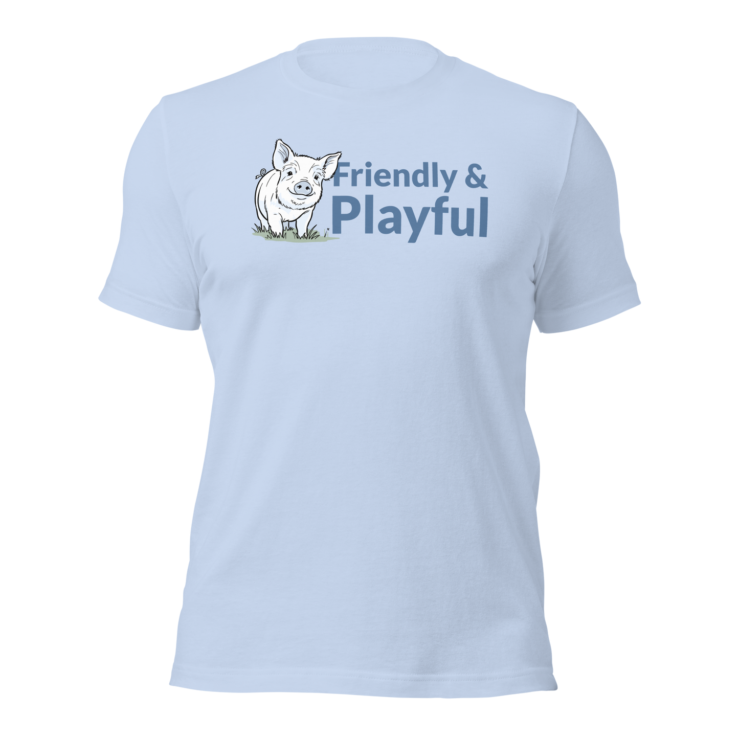 Friendly & Playful Yorkshire Pig Unisex T-shirt