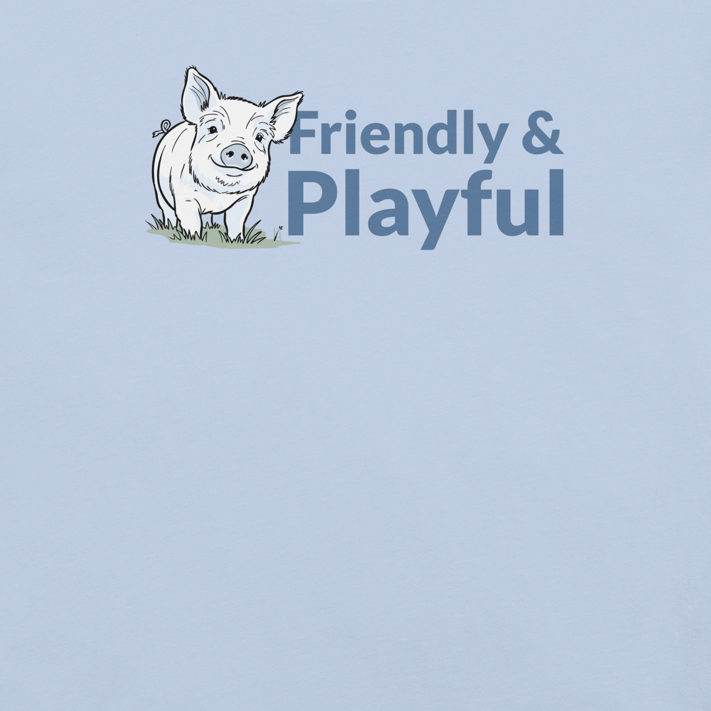 Friendly & Playful Yorkshire Pig Unisex T-shirt