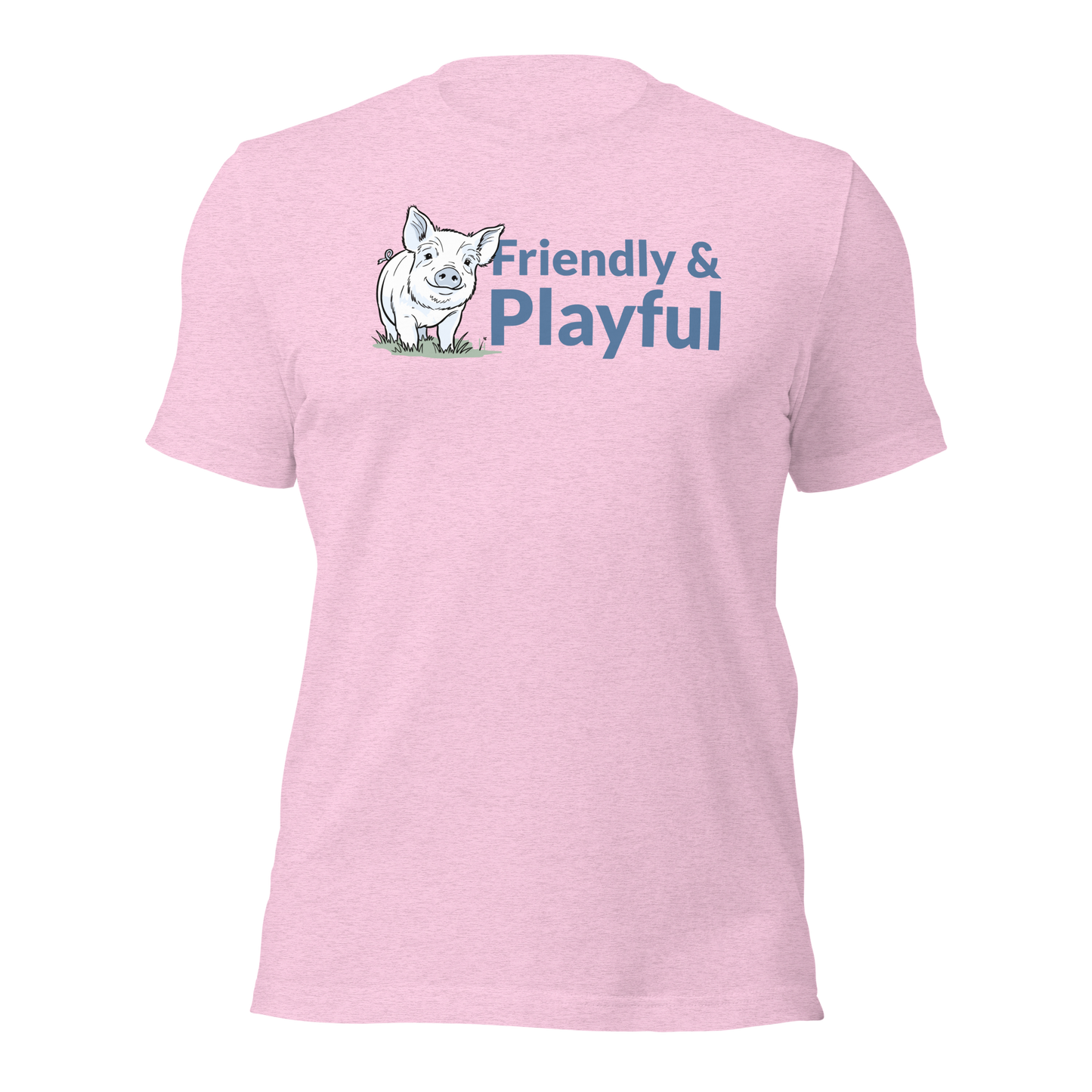 Friendly & Playful Yorkshire Pig Unisex T-shirt