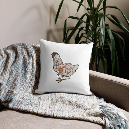 Faverolles Chicken Premium Pillow
