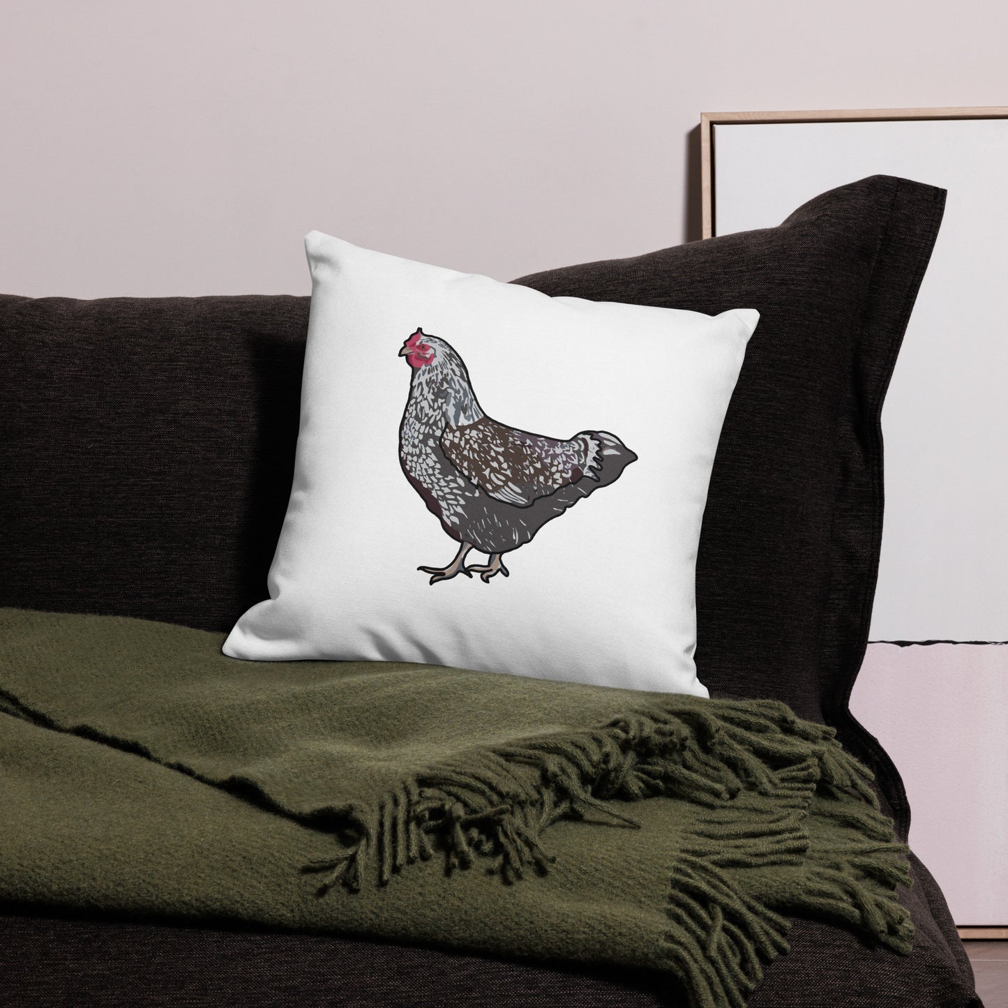 Wyandotte Chicken Premium Pillow