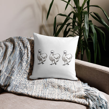 Silkie Chicken Premium Pillow