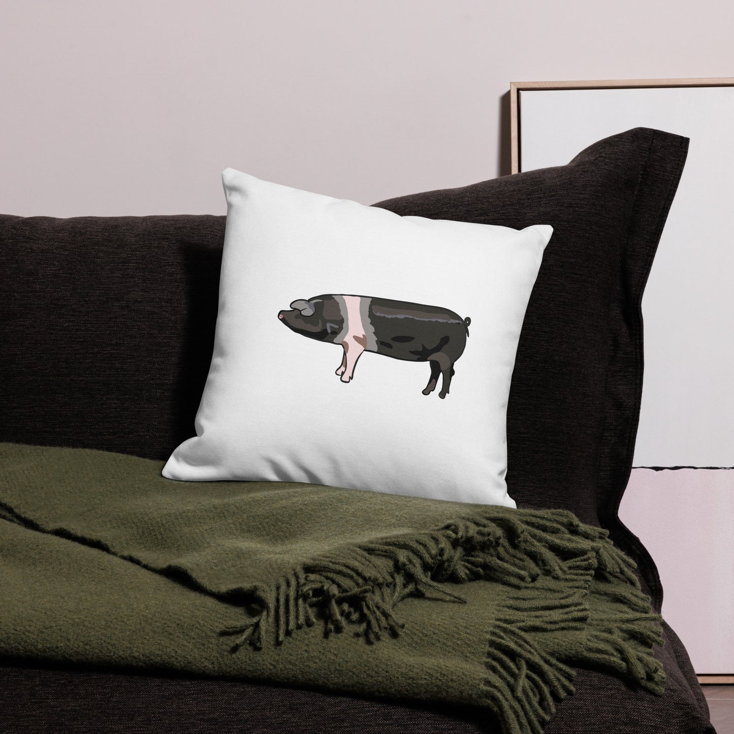 Saddleback Pig Premium Pillow