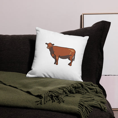 Black Angus Cow Premium Pillow