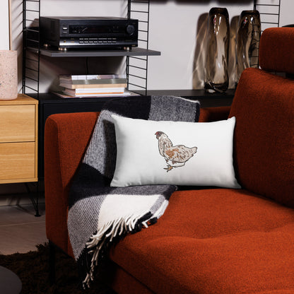 Faverolles Chicken Premium Pillow