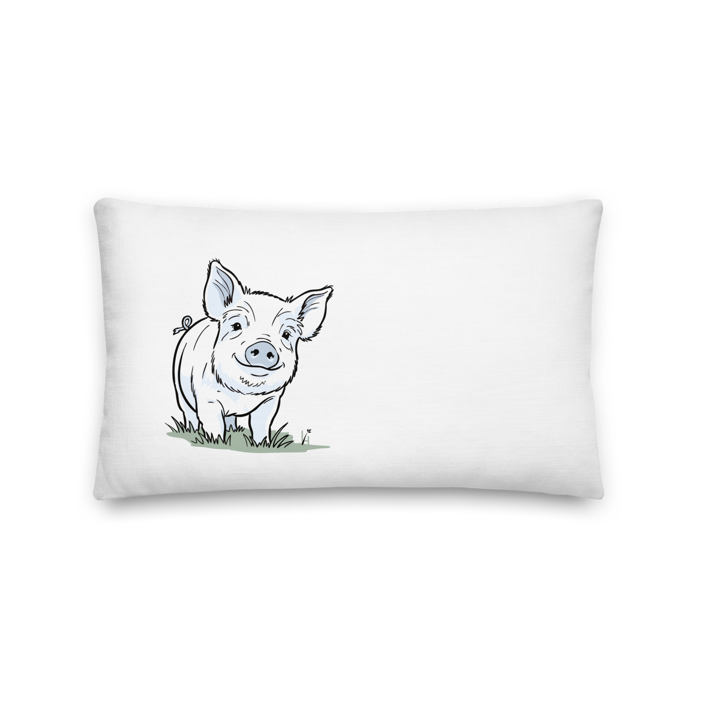 Friendly & Playful Yorkshire Pig Premium Pillow