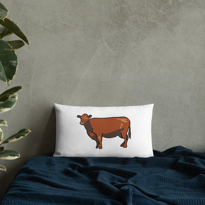 Black Angus Cow Premium Pillow