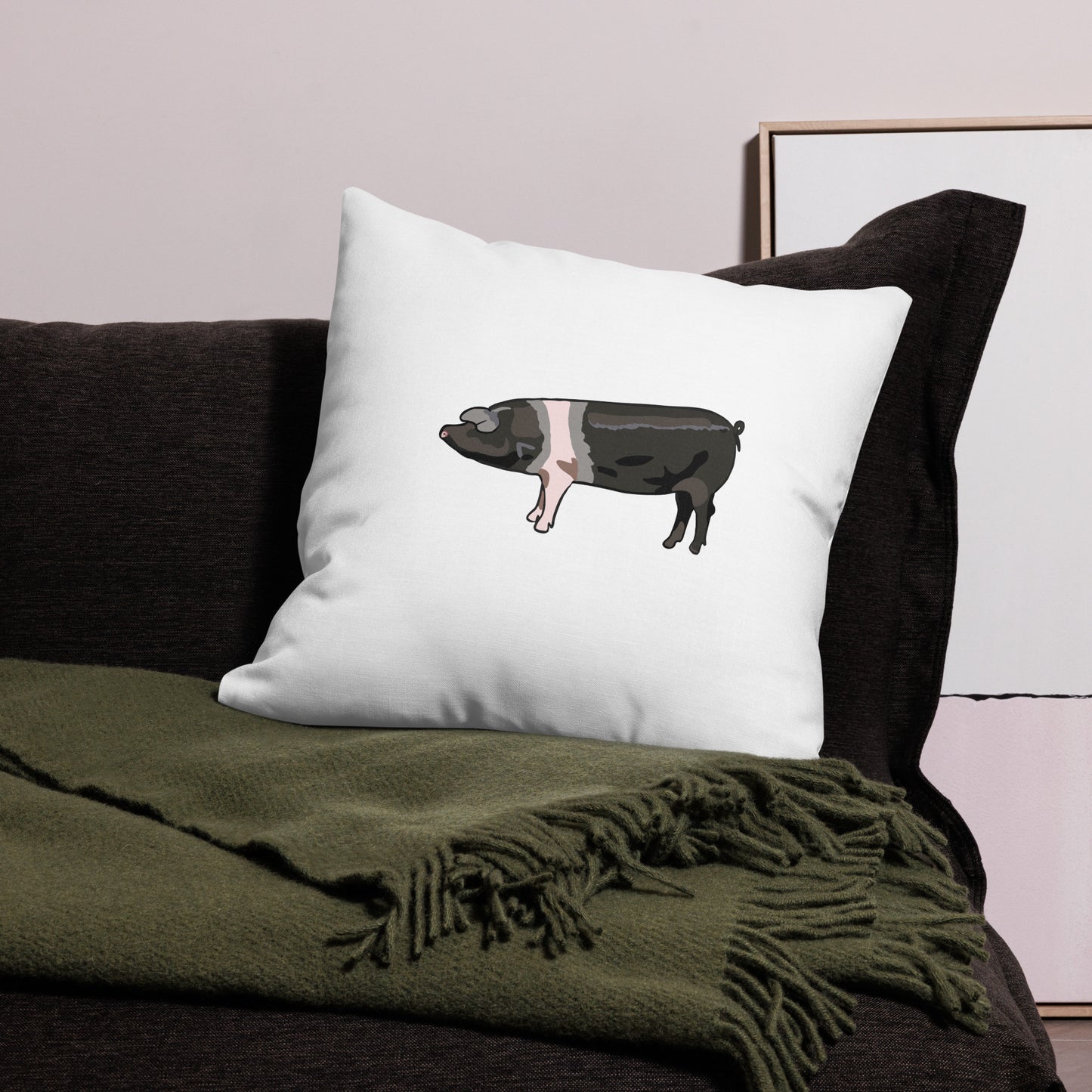 Saddleback Pig Premium Pillow