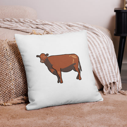 Black Angus Cow Premium Pillow