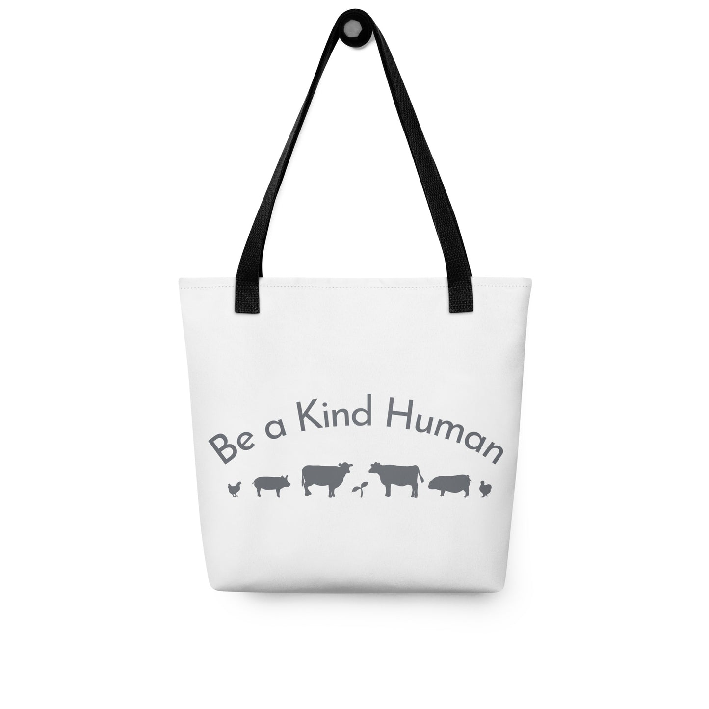 Be a Kind Human (Grey Silhouette) Tote bag