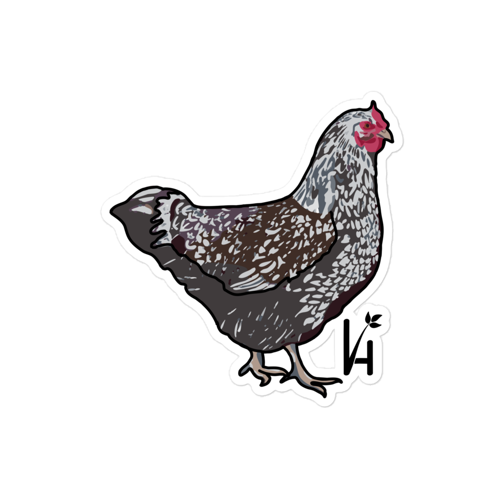 Wyandotte Chicken Bubble-Free Sticker