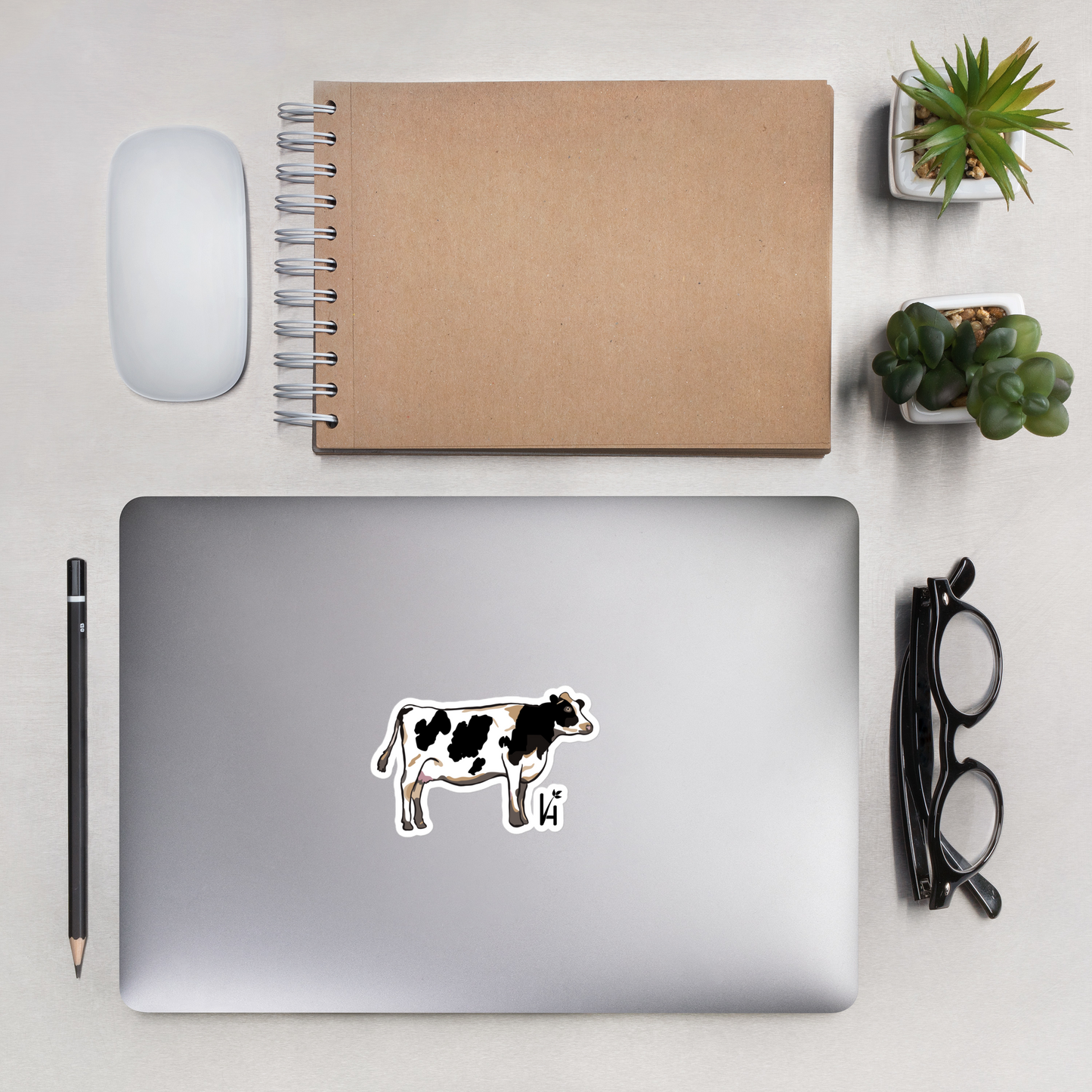 Holstein Cow Bubble-Free Sticker