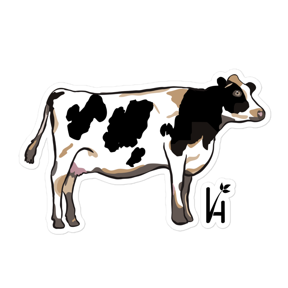 Holstein Cow Bubble-Free Sticker