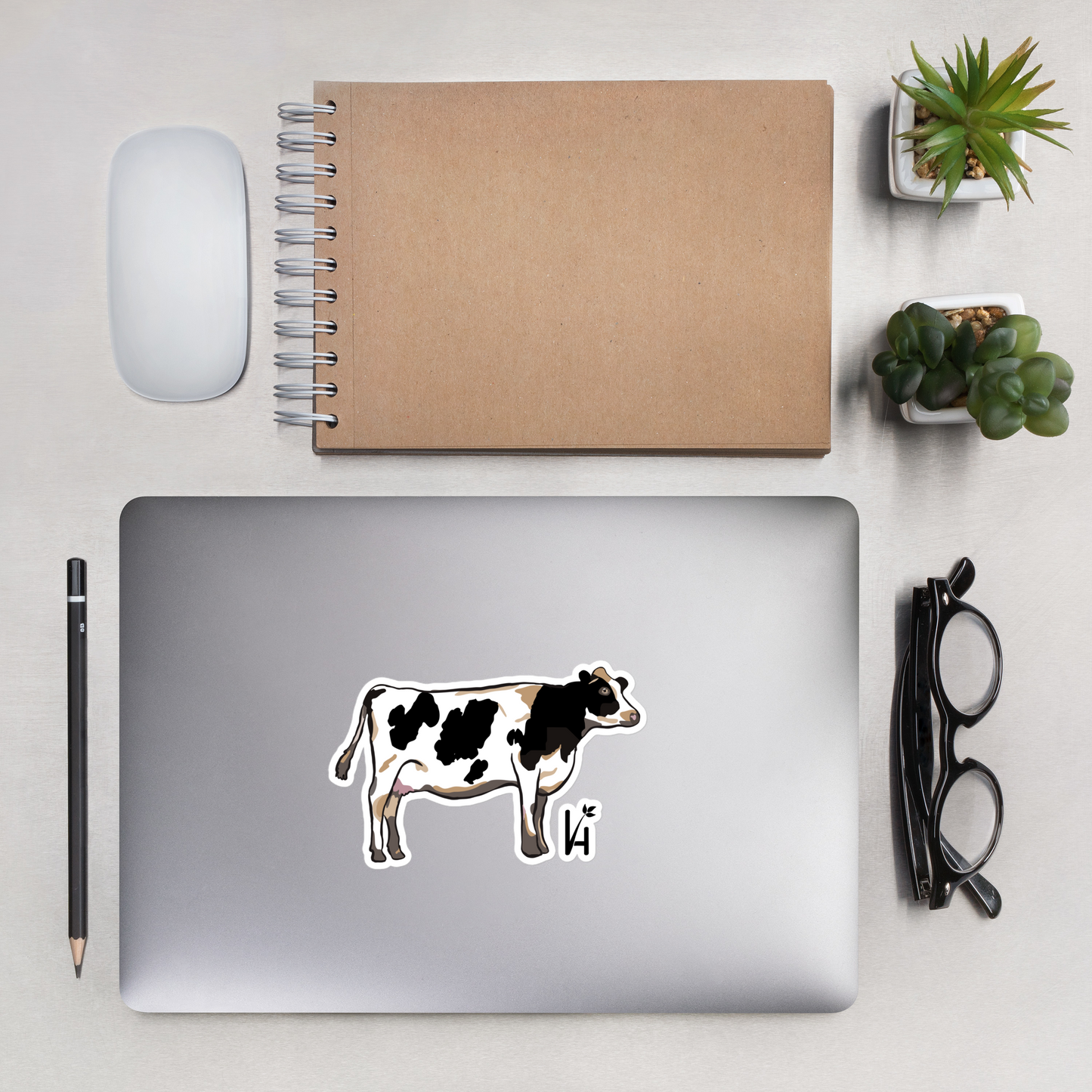 Holstein Cow Bubble-Free Sticker