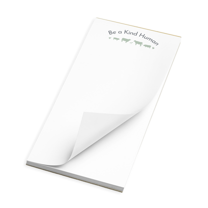 Be a Kind Human with No Lines Notepad