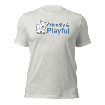 Friendly & Playful Yorkshire Pig Unisex T-shirt