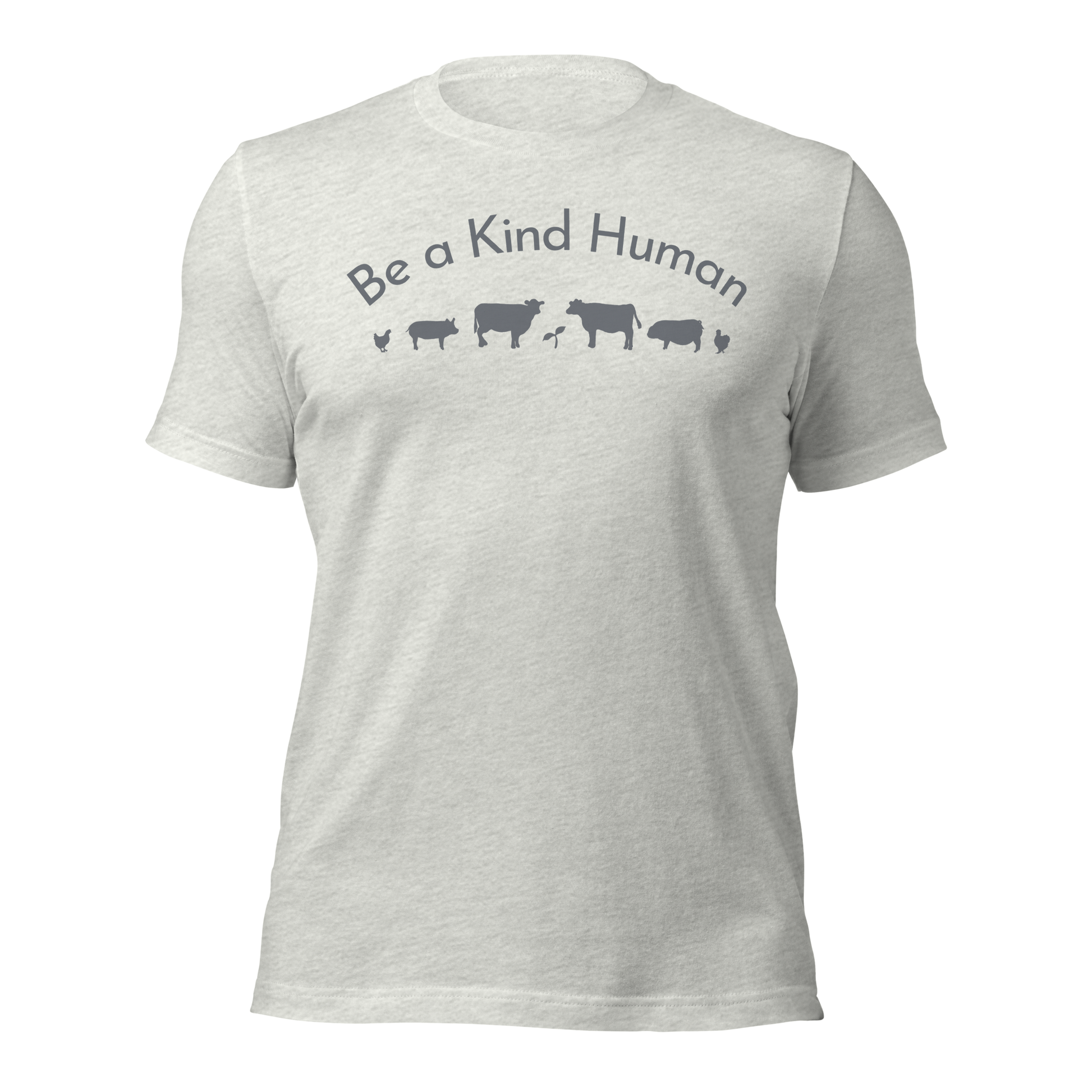 Be a Kind Human Ash Grey Silhouette