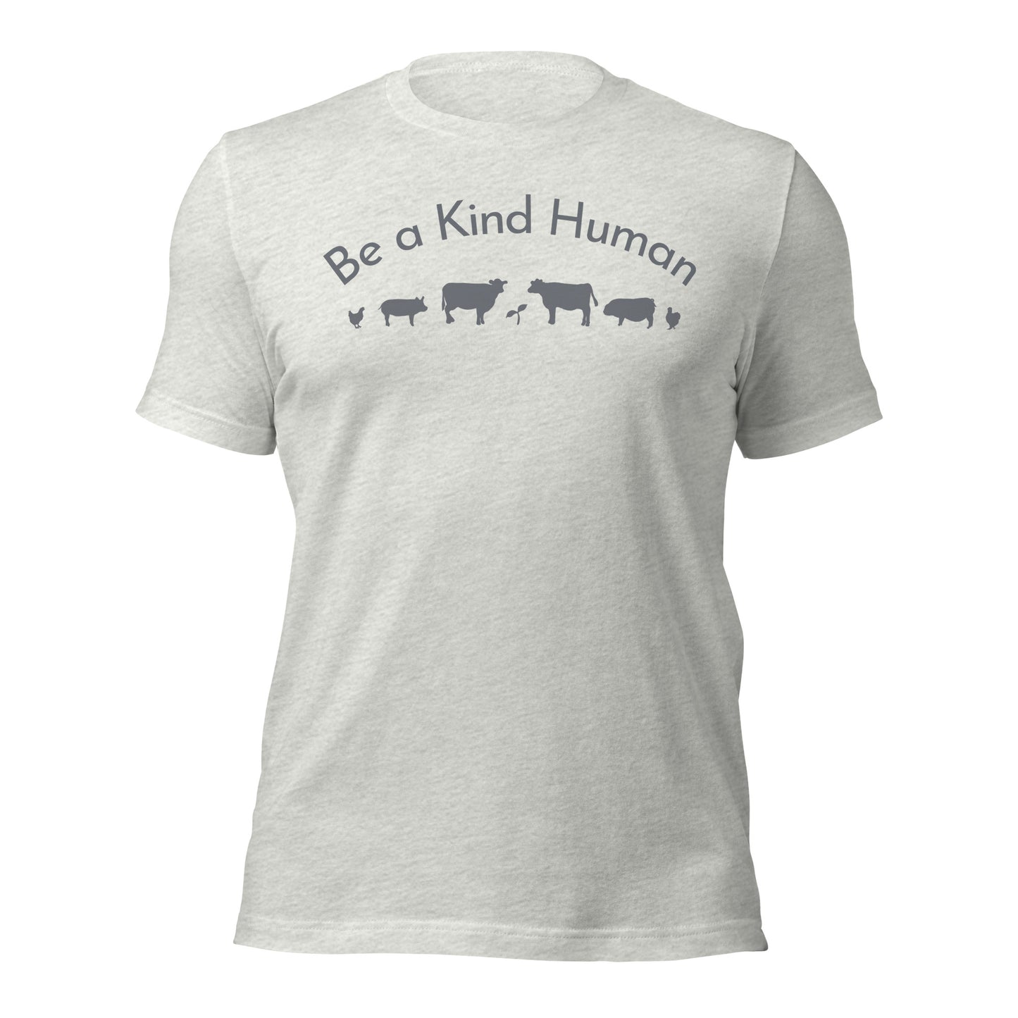 Be a Kind Human (Grey Silhouette) Unisex t-shirt