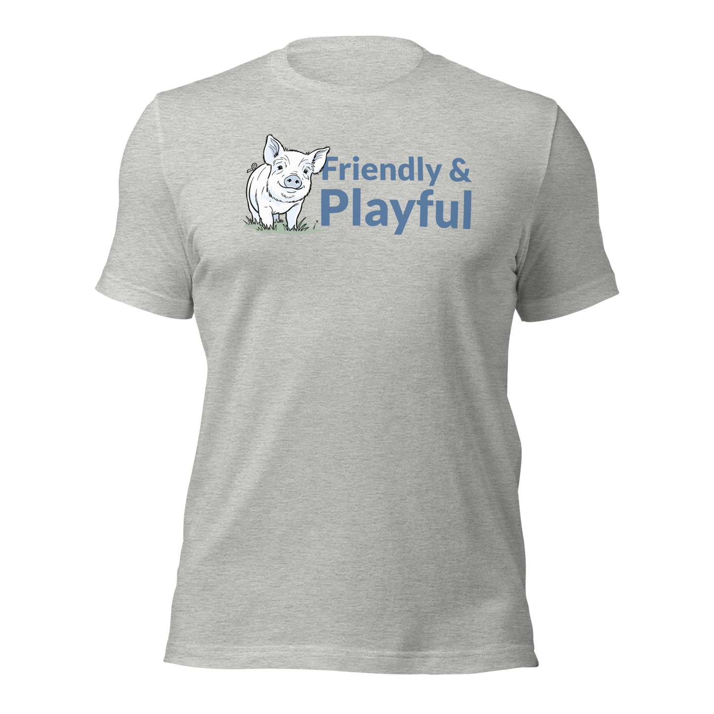 Friendly & Playful Yorkshire Pig Unisex T-shirt