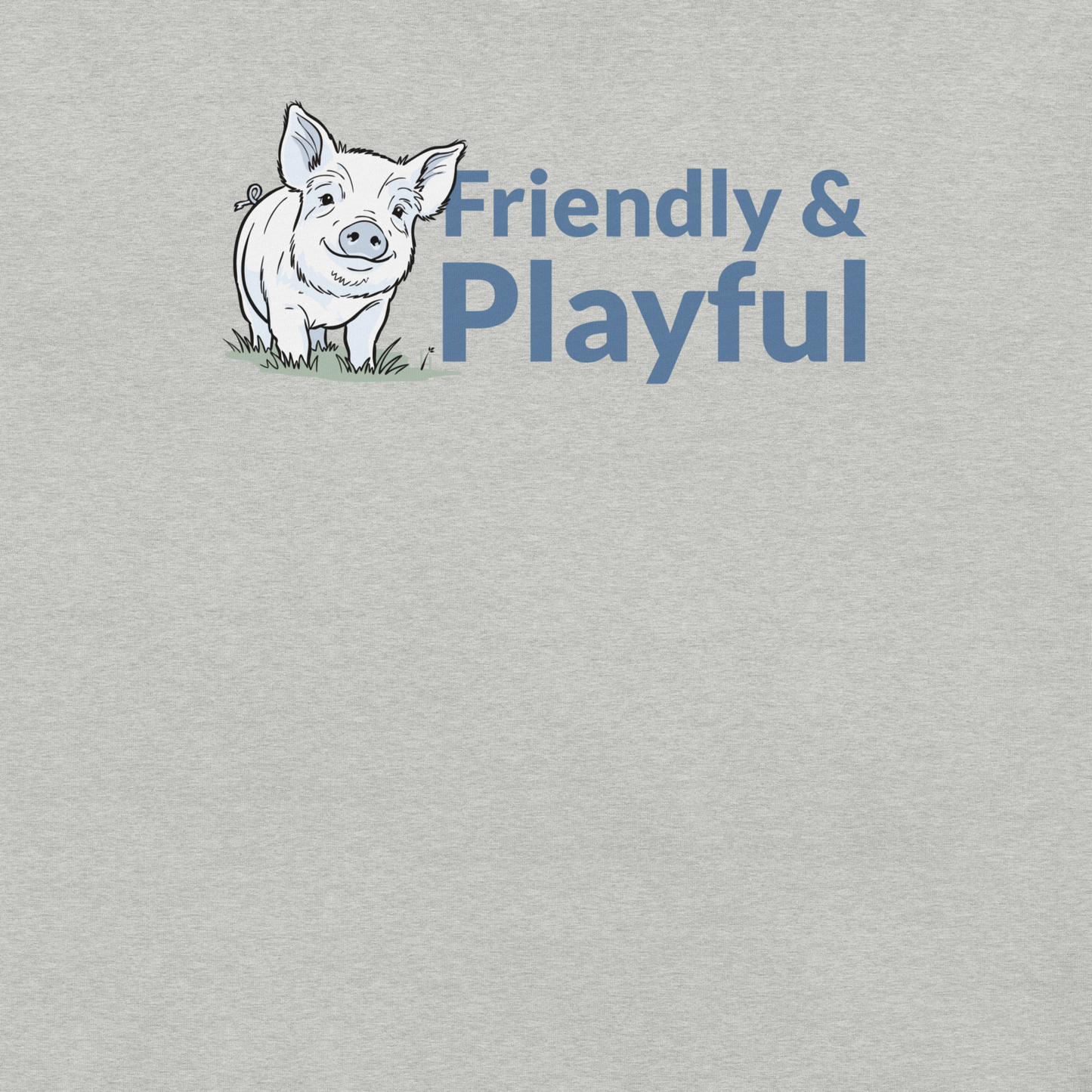 Friendly & Playful Yorkshire Pig Unisex T-shirt