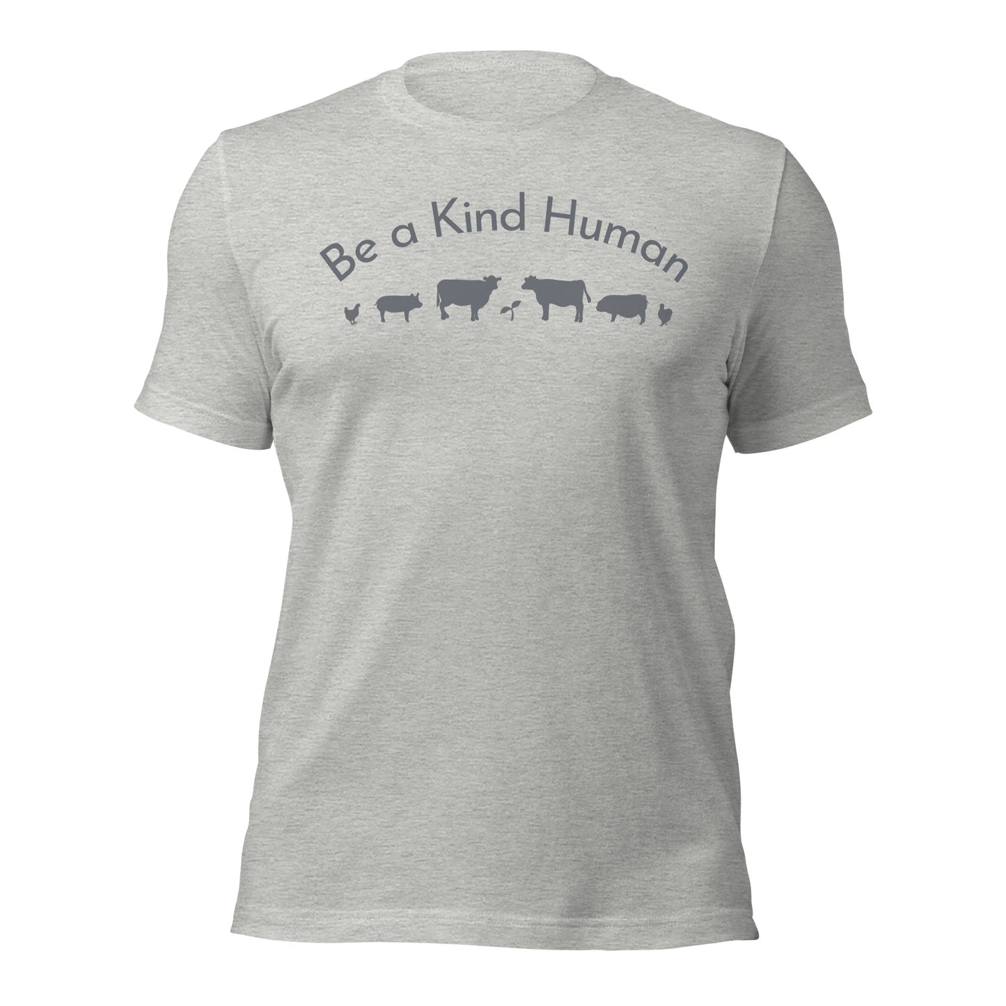 Be a Kind Human (Grey Silhouette) Unisex t-shirt