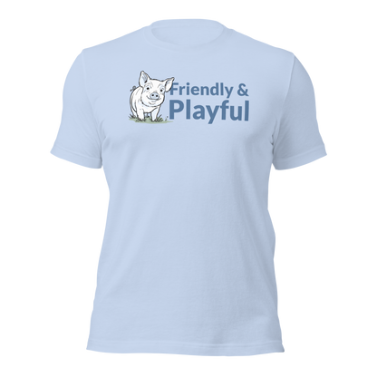 Friendly & Playful Yorkshire Pig Unisex T-shirt