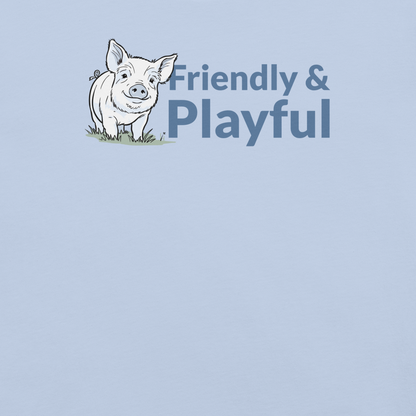Friendly & Playful Yorkshire Pig Unisex T-shirt