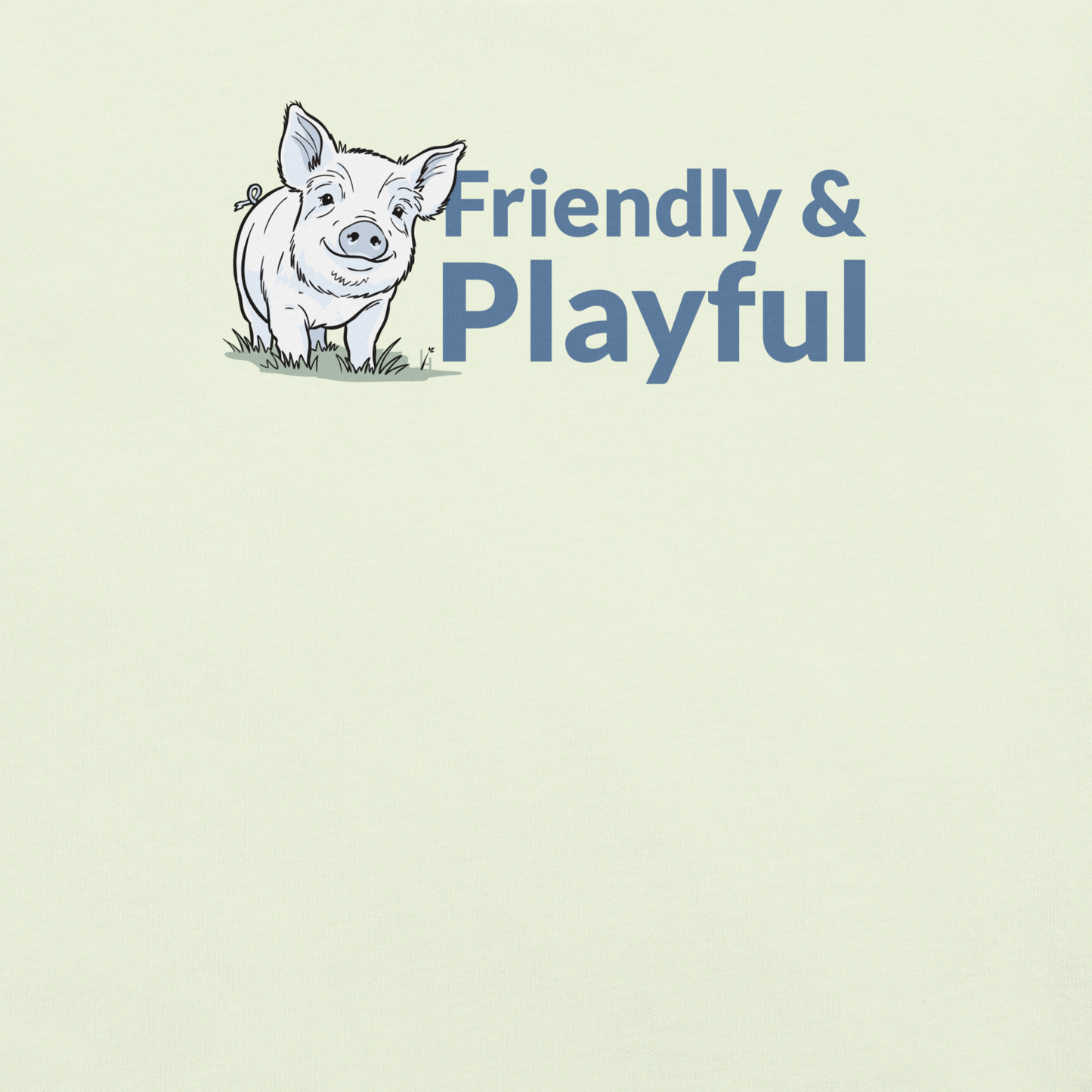 Friendly & Playful Yorkshire Pig Unisex T-shirt