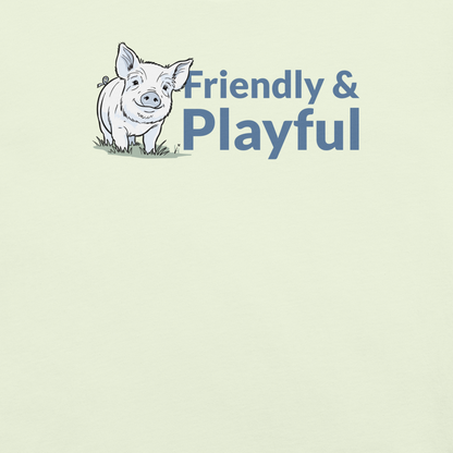 Friendly & Playful Yorkshire Pig Unisex T-shirt
