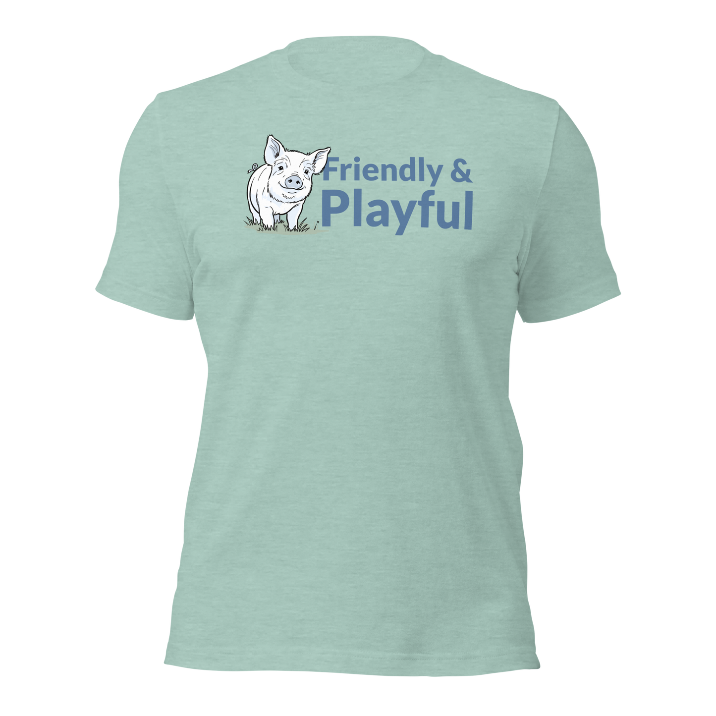 Friendly & Playful Yorkshire Pig Unisex T-shirt