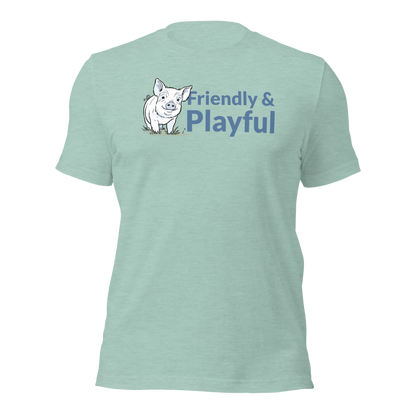 Friendly & Playful Yorkshire Pig Unisex T-shirt