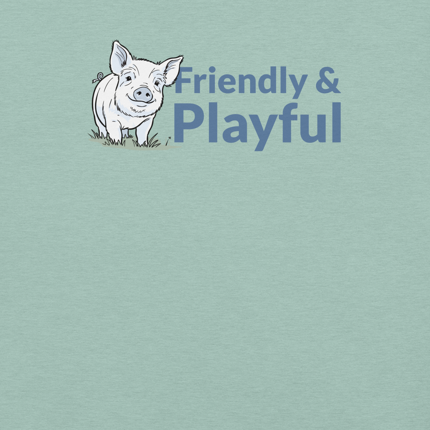 Friendly & Playful Yorkshire Pig Unisex T-shirt