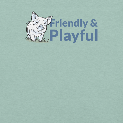 Friendly & Playful Yorkshire Pig Unisex T-shirt