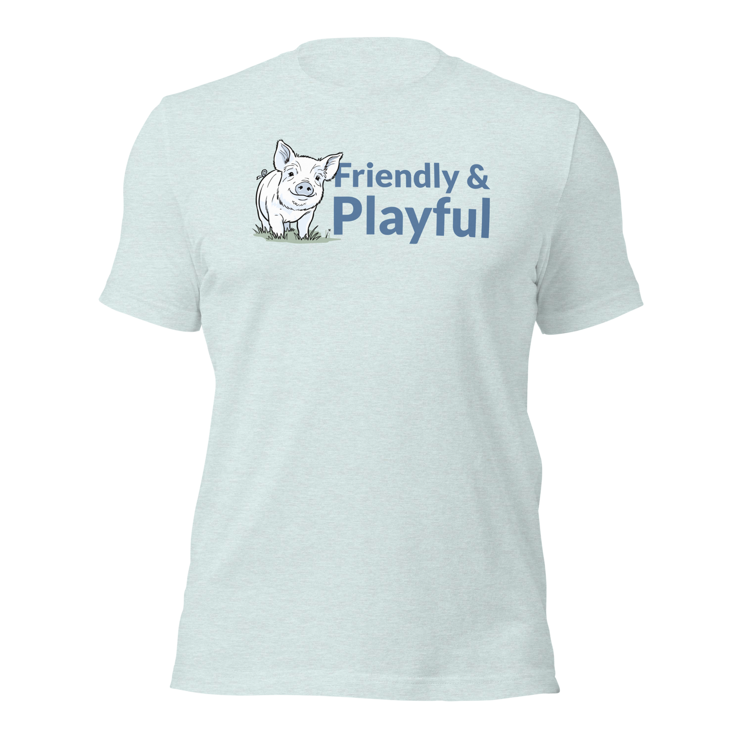 Friendly & Playful Yorkshire Pig Unisex T-shirt