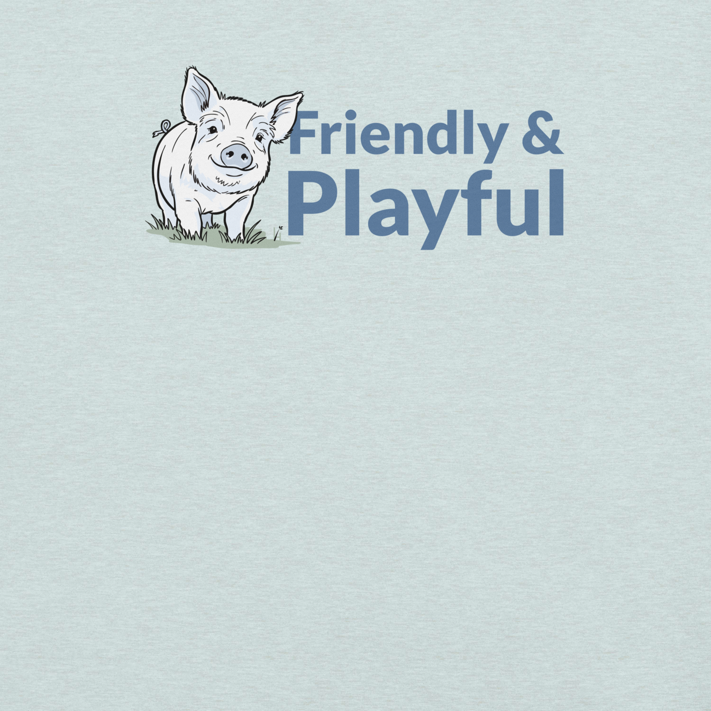 Friendly & Playful Yorkshire Pig Unisex T-shirt