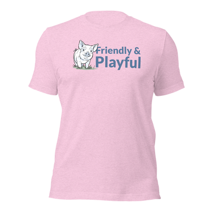 Friendly & Playful Yorkshire Pig Unisex T-shirt