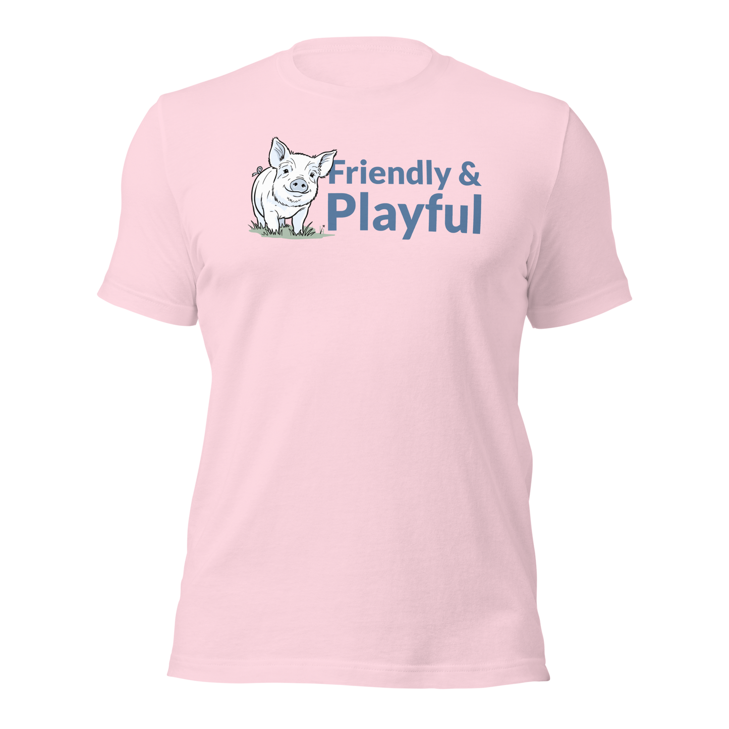 Friendly & Playful Yorkshire Pig Unisex T-shirt