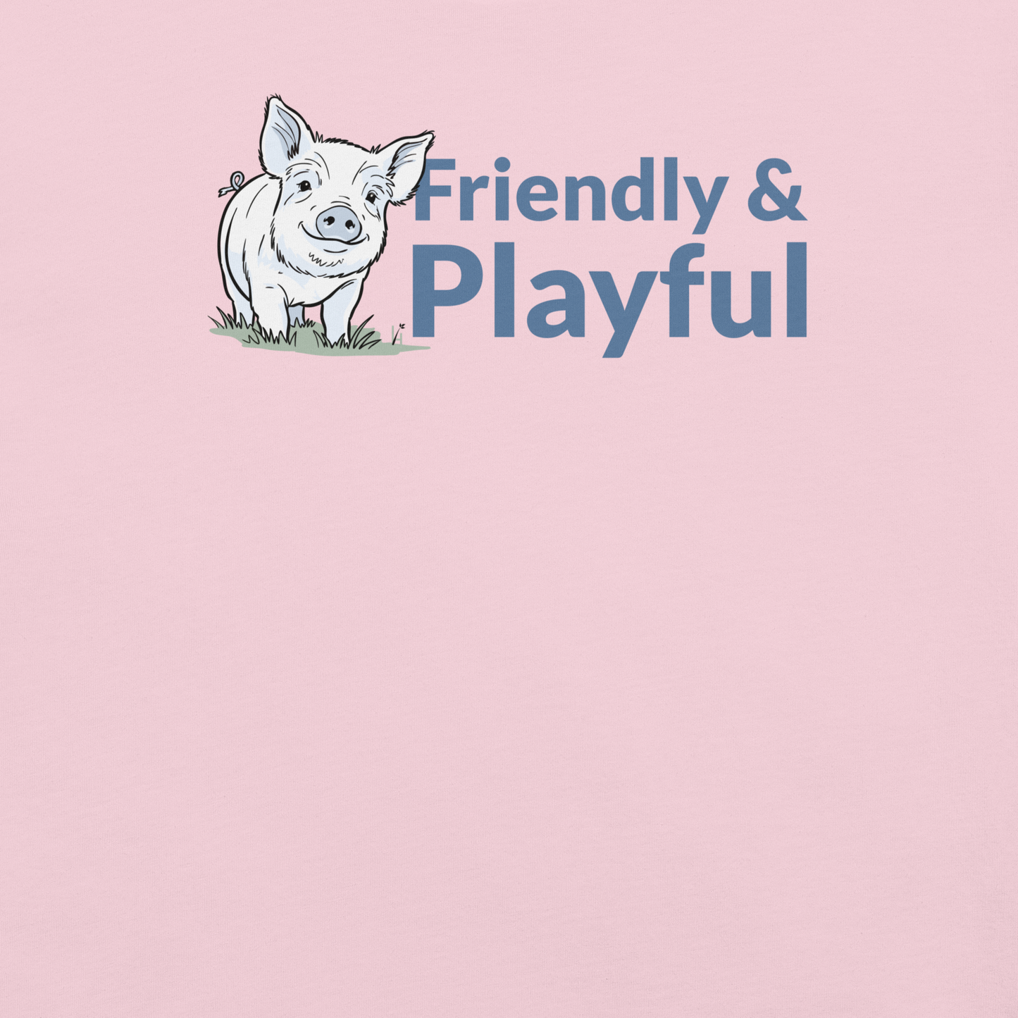 Friendly & Playful Yorkshire Pig Unisex T-shirt