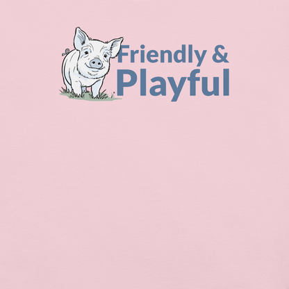 Friendly & Playful Yorkshire Pig Unisex T-shirt