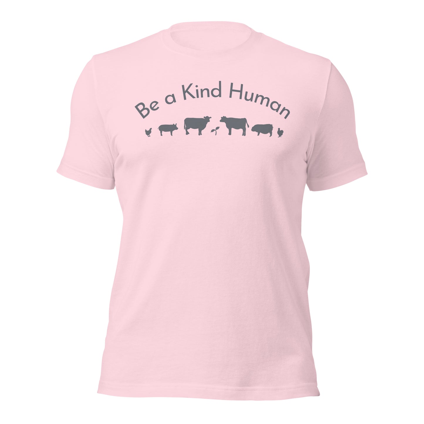 Be a Kind Human (Grey Silhouette) Unisex t-shirt