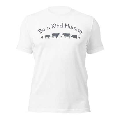 Be a Kind Human (Grey Silhouette) Unisex t-shirt